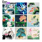 Алмазная мозаика с лотосом, полная выкладка из смолы, 3F2520