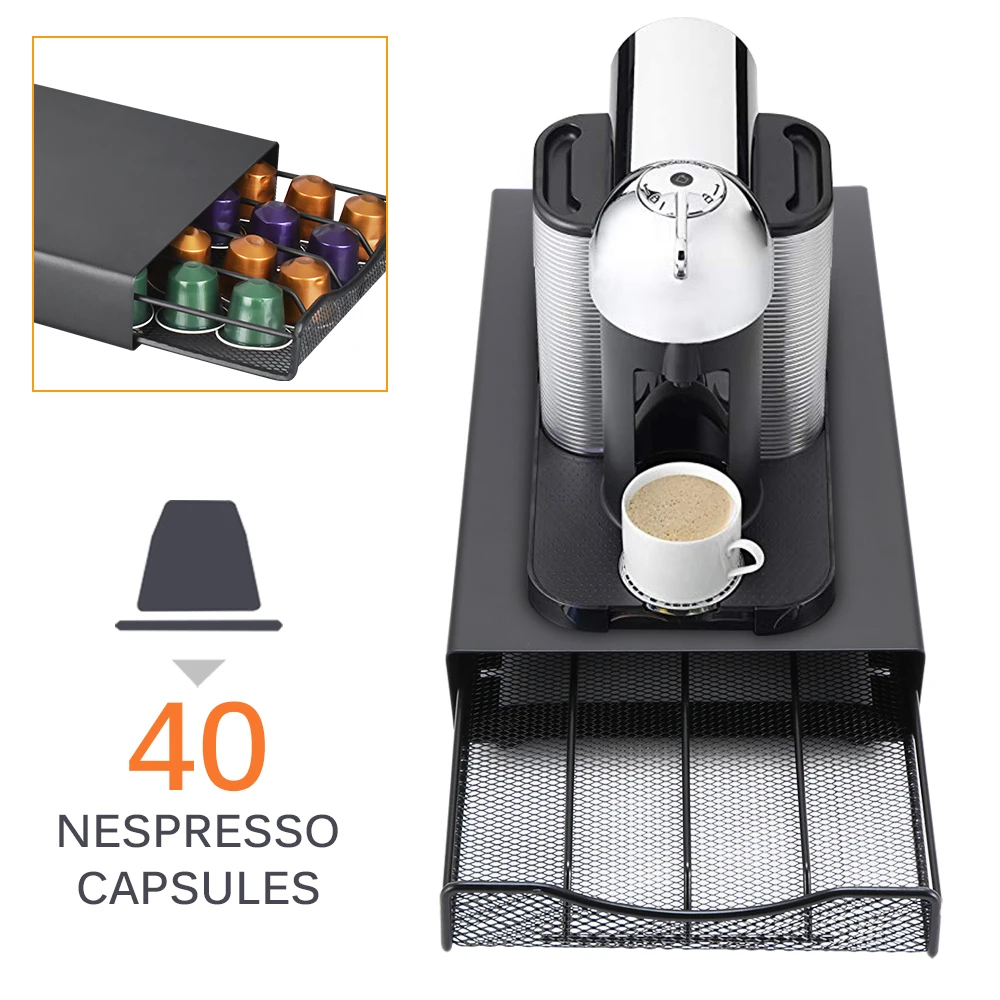 40 чашек Nespresso держатель для кофейных капсул вращающаяся стойка Dolce Gusto капсулы