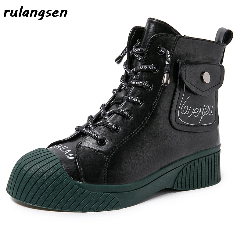 

Martin Boots Women's 2020 Winter New British Style All-Match Warmth Platform Ankle Boots Ladies Ankle Boots Platform Boots