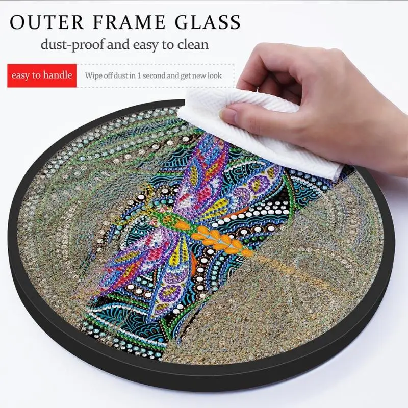 Алмазная 5D картина с кисточками Набор для вышивки Мандала животными спальни