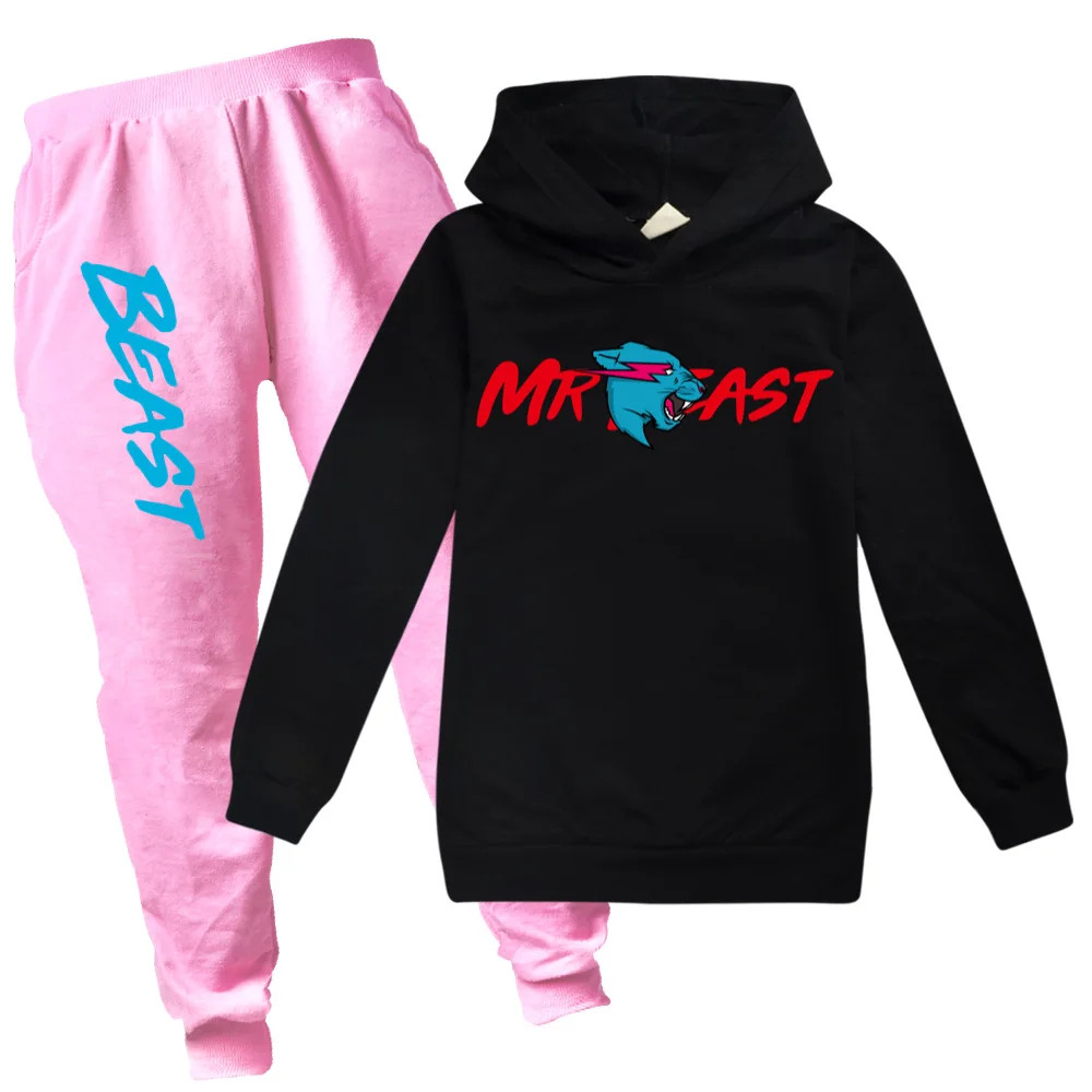 New Baby Boys Cat 3D Print Sport Clothing Set Girls Sets Hoody Sweatershirt Pants Toddler Kids Clothes Children Causal Tracksuit