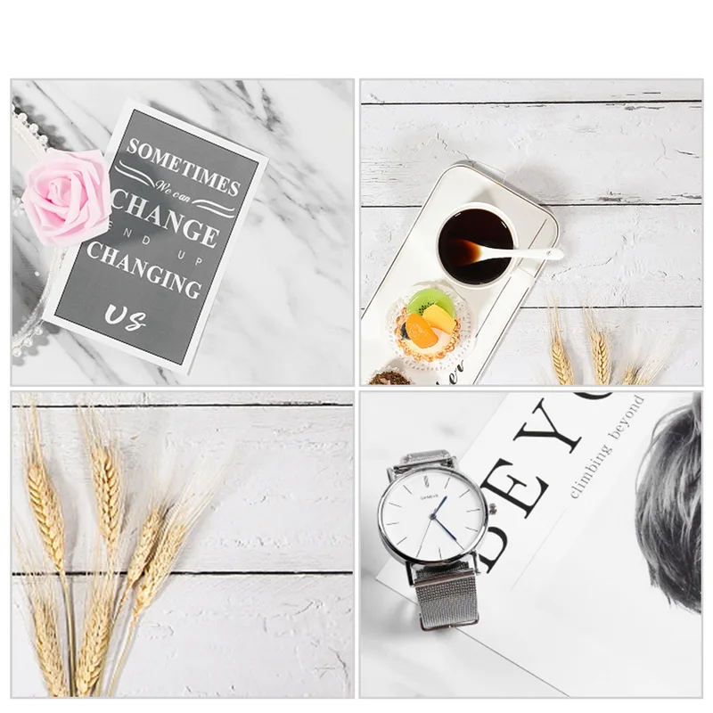55*82cm Double Sides Wood Marble Cement Wall Like Vintage Photography Background Backdrop Paper Board Prop For Food | Электроника