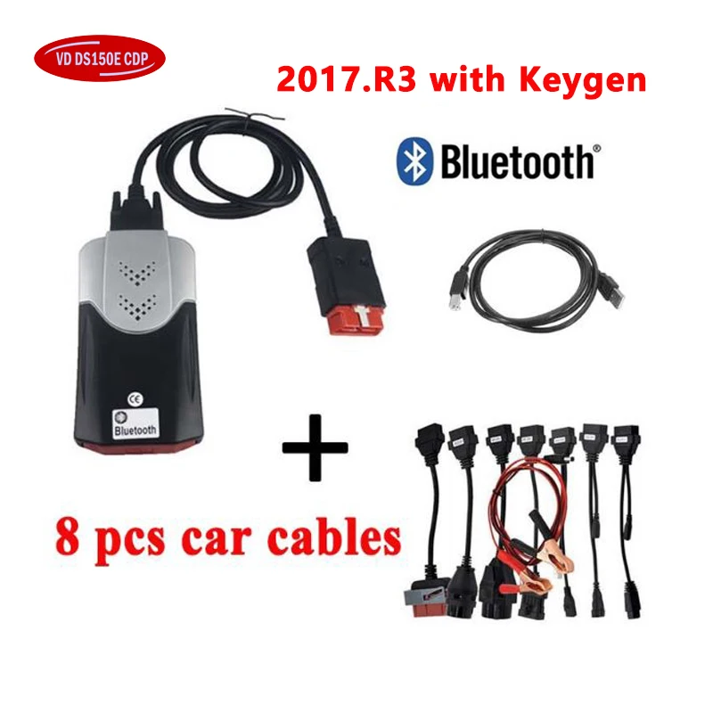 Новинка 2020 года программное обеспечение Vci 2017R3 Keygen Bluetooth светодиодные кабели для