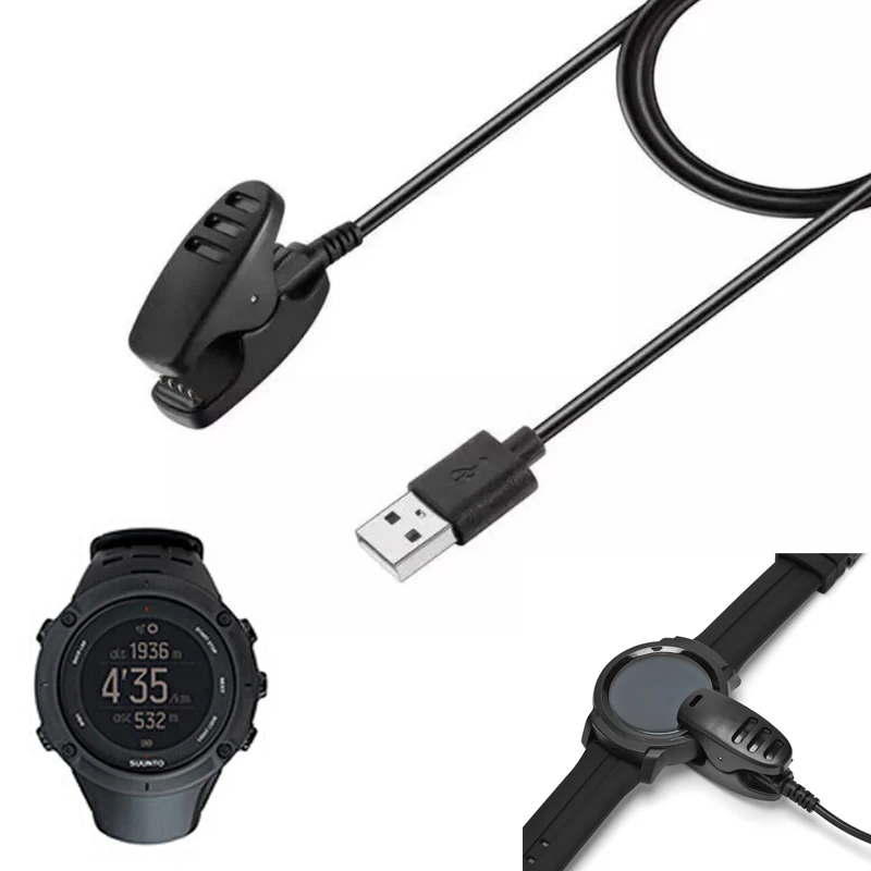 

Dock Charger Adapter Charge USB Charging Cable for Suunto 5/3 Fitness/Spartan Trainer Wrist HR/Ambit 1/2/3/Traverse/Core/Kailash