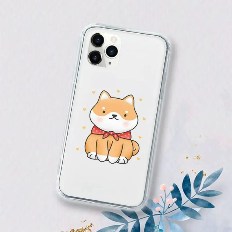 

Corgi cute pet dog Phone Case Transparent for iPhone 11 12 mini pro XS MAX 6 6S 8 7 Plus X 5S SE 2020 XR