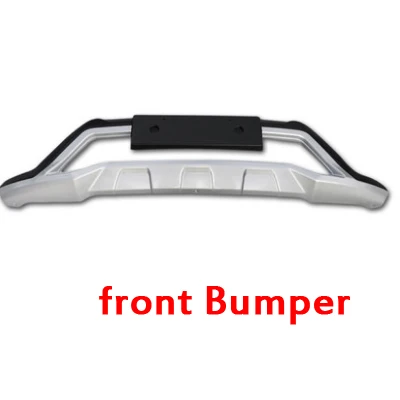 Free shipping,High Quality ABS Car styling Plastic Front+Rear Bumper Guard Protector For Hyundai Tucson- Car-styling - Цвет: front bumper