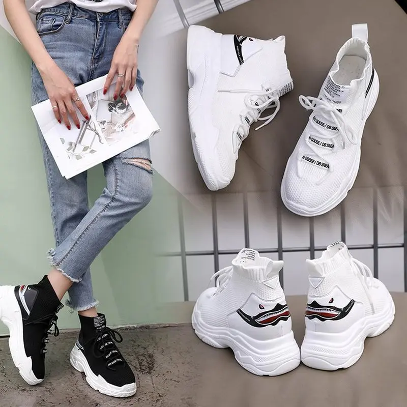 

2019 New Women Sneakers Shoes Woman Flats Platform Loafers Ladies Air Mesh Casual Work Take A Walk Shoes Europe Designer Style