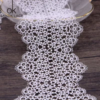 1 yard thin line polyester light bar code womens accessories lace water soluble embroidery