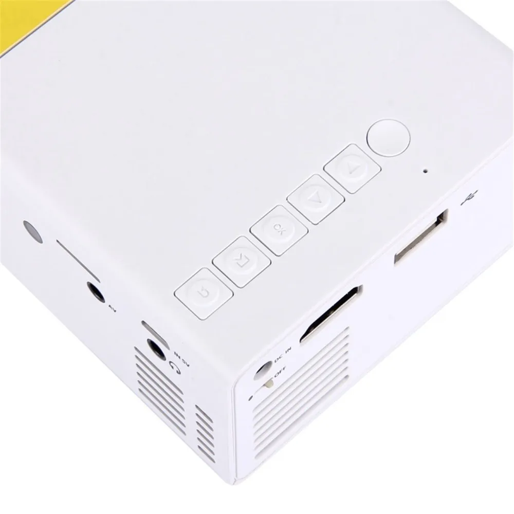 Mini Projector Portable Color with HDMI USB AV Interfaces and Remote Control Full format video player MP4, RMVB, AVI, RM,etc S23