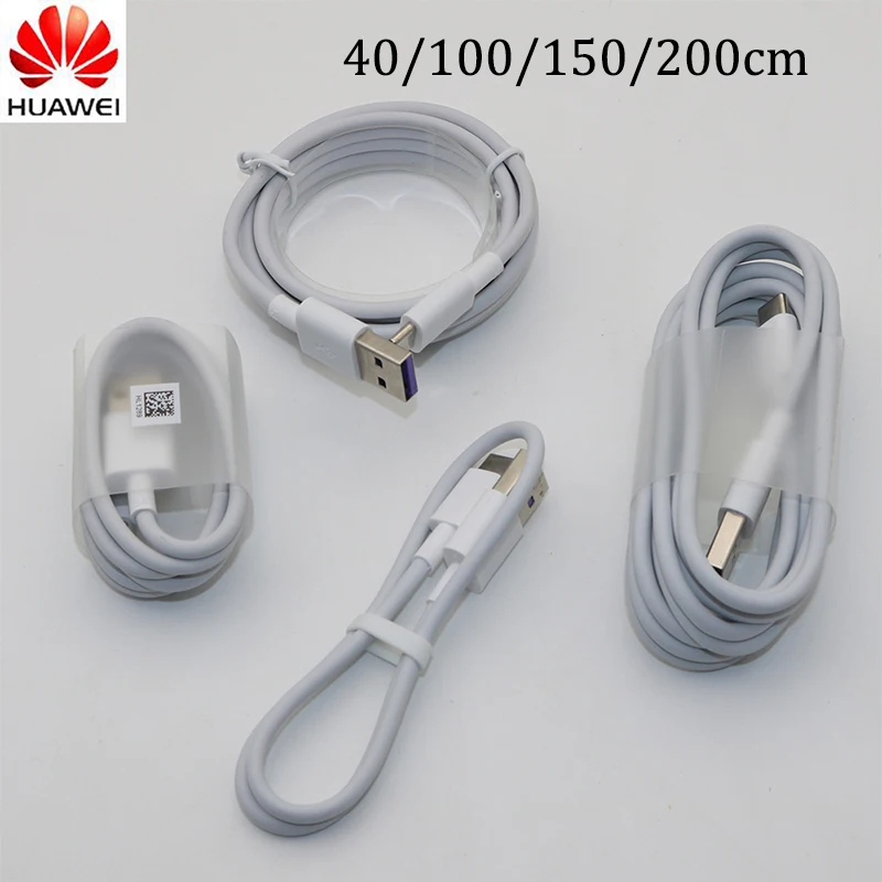 Оригинальный USB кабель Huawei 5A Type C P20 Pro lite Mate 9 10 P10 Plus V10 3. 0 суперзарядный
