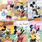 Disney DIY 5D Микки Маус Минни мультфильм подарок стена бриллианты вышивка крест оформление гостиной