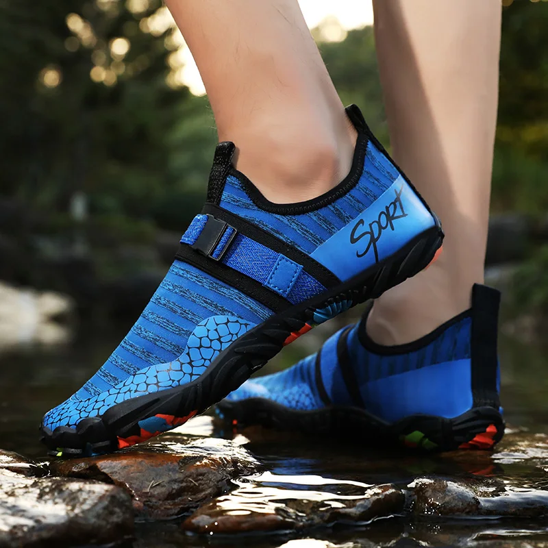 

Summer Speed Dry Water Sports Shoes Lovers Beach Play Swimming Diving Shoes Men Five Fingers Outdoor Fishing River Upstream Shoe