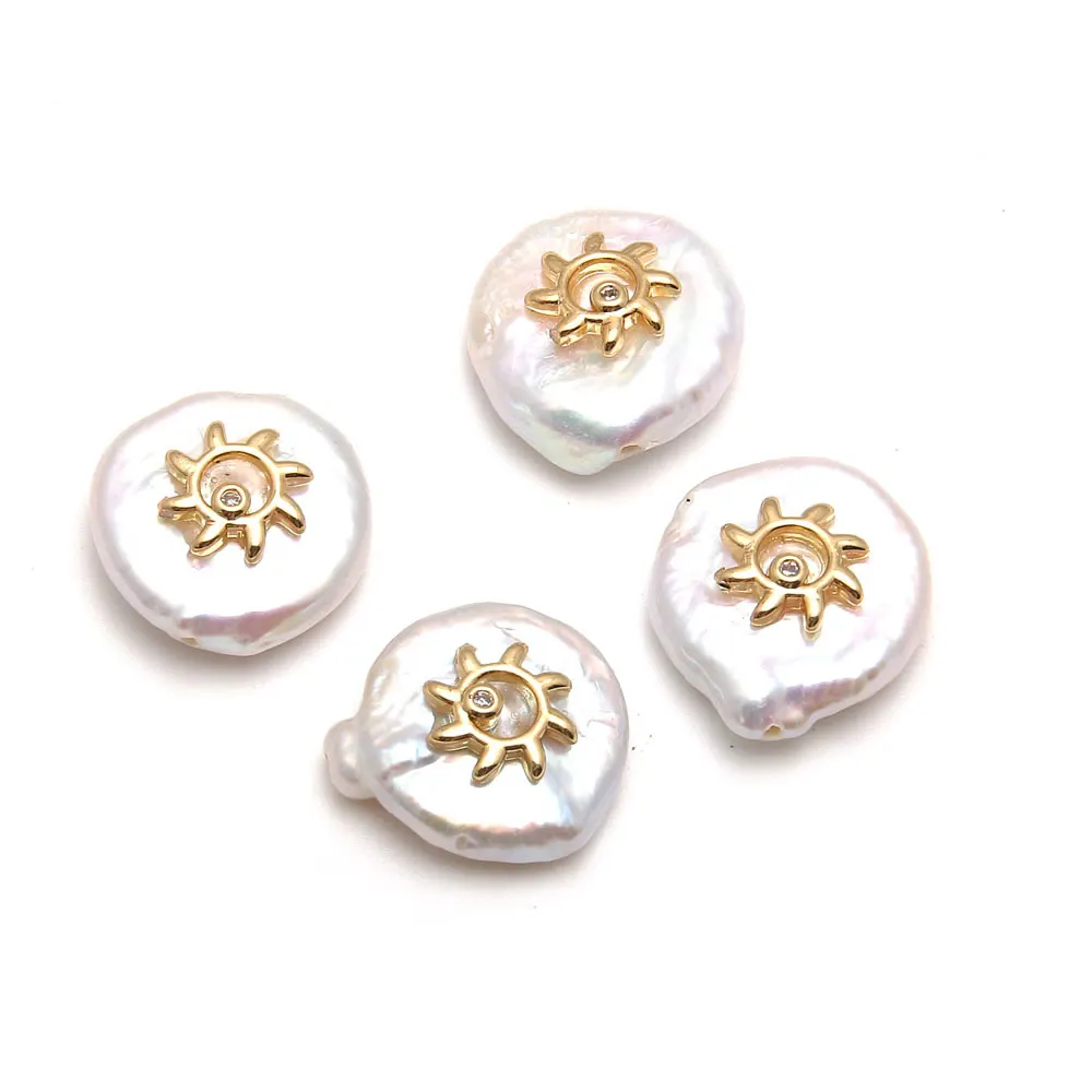 Декоративные подвески из натурального пресноводного жемчуга с бусинами для