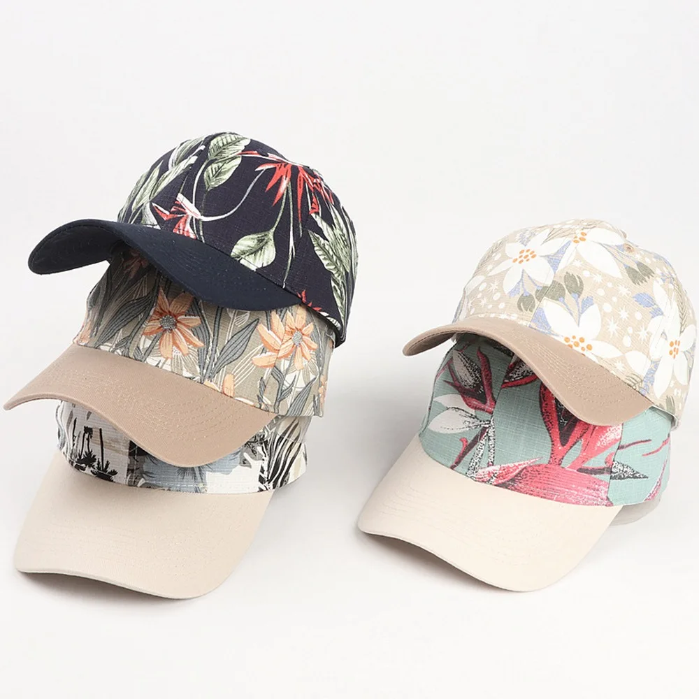 

Unisex Baseball Caps Peaked Cap Sunhat Floral Print Shade Cotton Outdoor Street Casual Fashion Good Quality New Hats