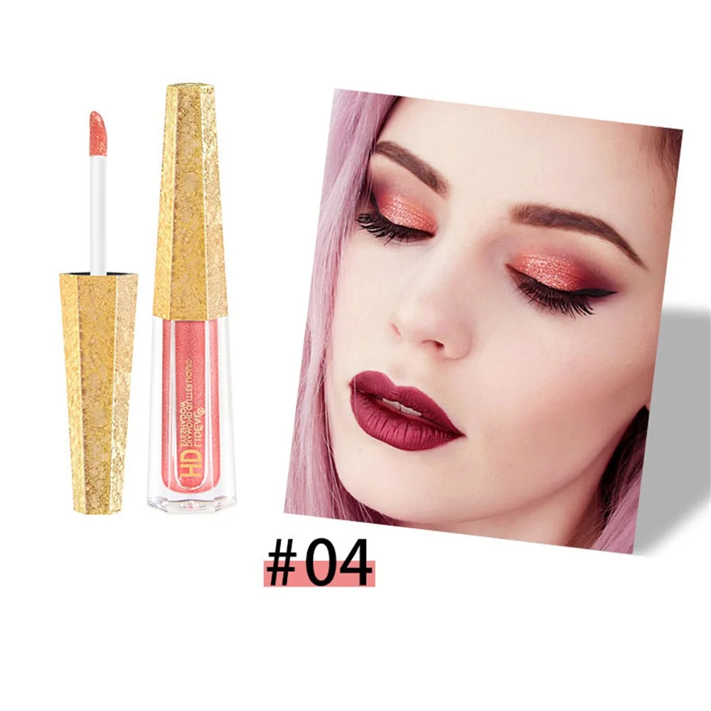 Тени для век с блестками тени ручка водонепроницаемые стойкие блестки блестящий