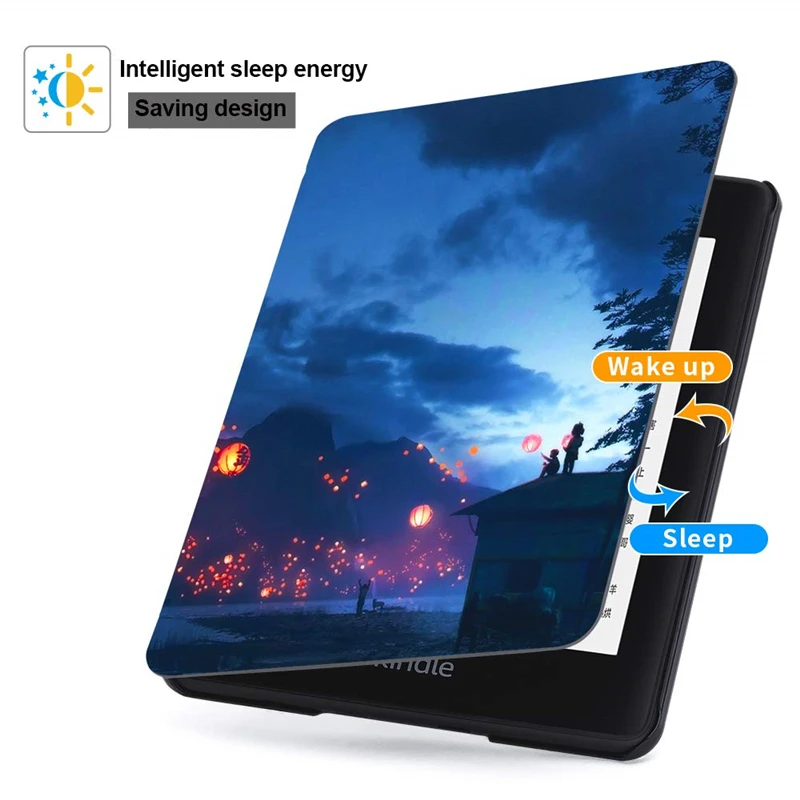 

For All New Kindle 2019 Case Thinnest Lightest PU Leather Smart Cover for All New Kindle 10th Generation 2021 Released