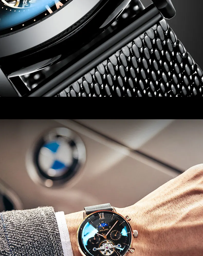 SSS качественные мужские часы tourbillon минималистичные автоматические часы новейший дизайн швейцарское снаряжение Наручные часы дизельные механические часы для мужчин
