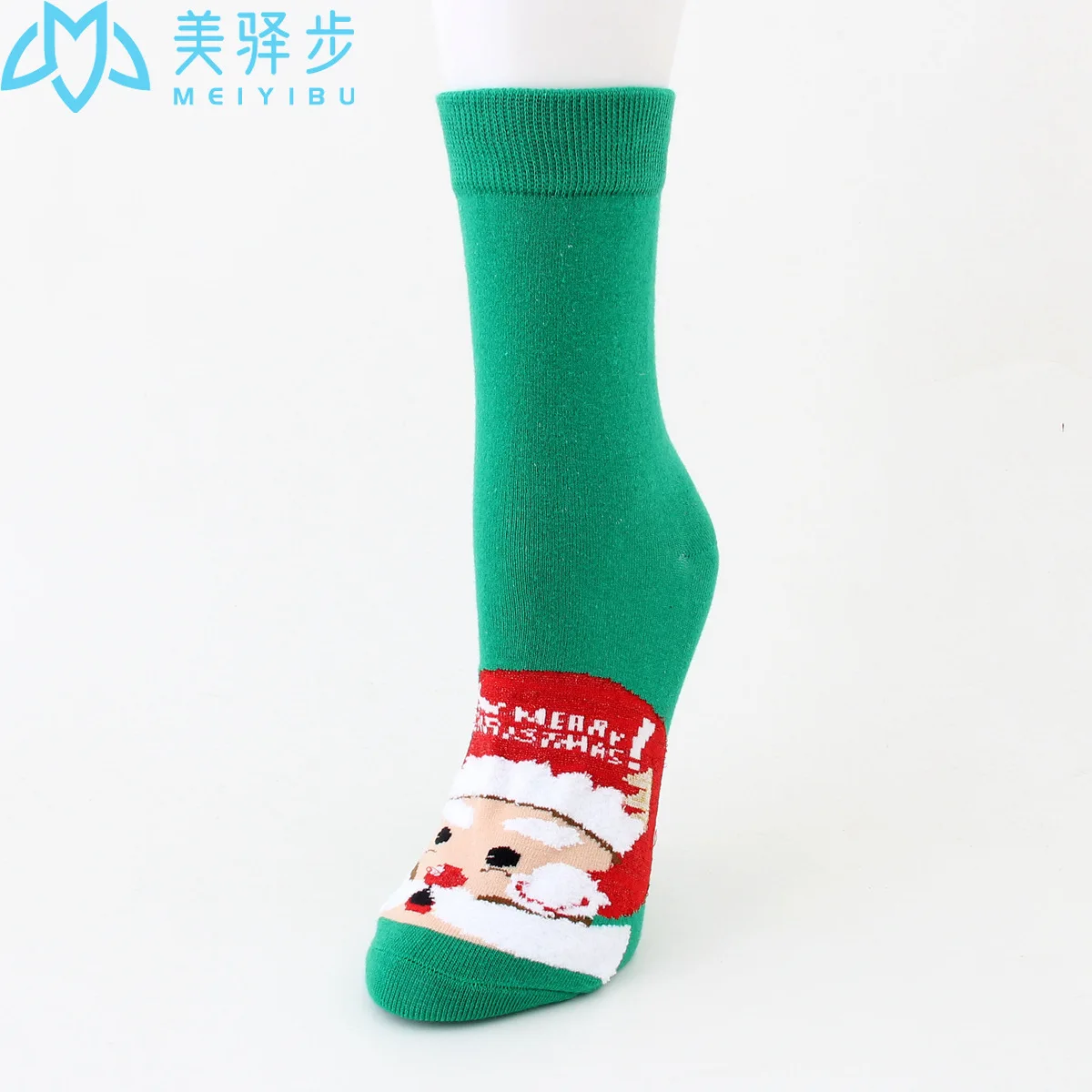 12 Pairs Per Set Winter Christmas Stocking Cartoon Santa Claus Elk Stockings Lovely Holiday Gift Socks