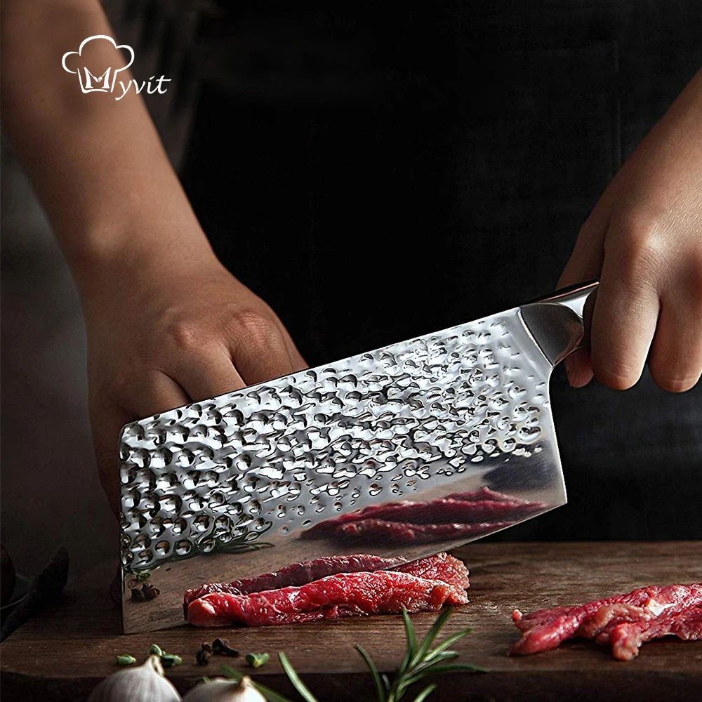 Нож шеф-повара MYVIT 5CR15 7 дюймов китайские кухонные ножи нож для нарезки мяса овощей