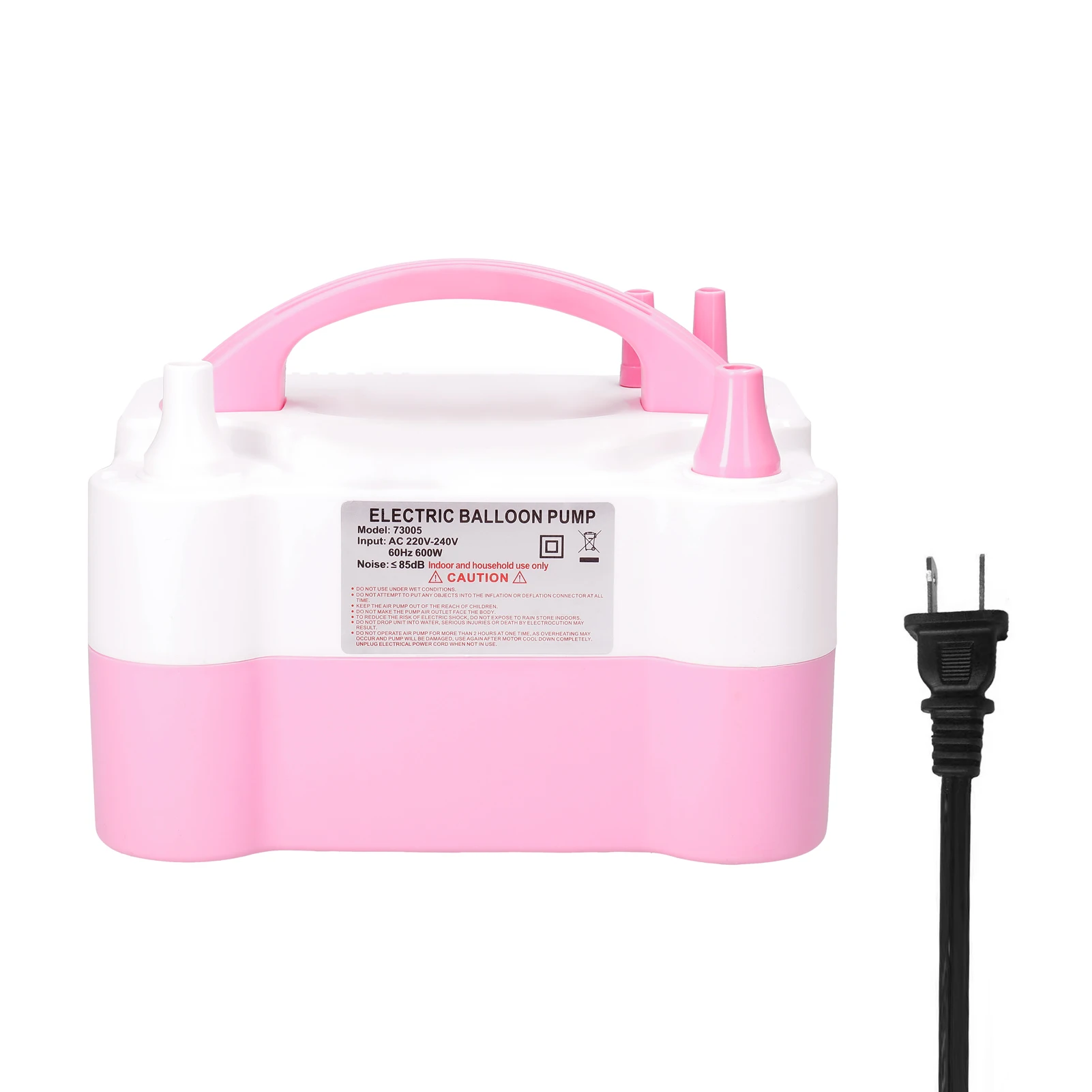 

Электрический воздушный насос с двумя насадками, 600 Вт