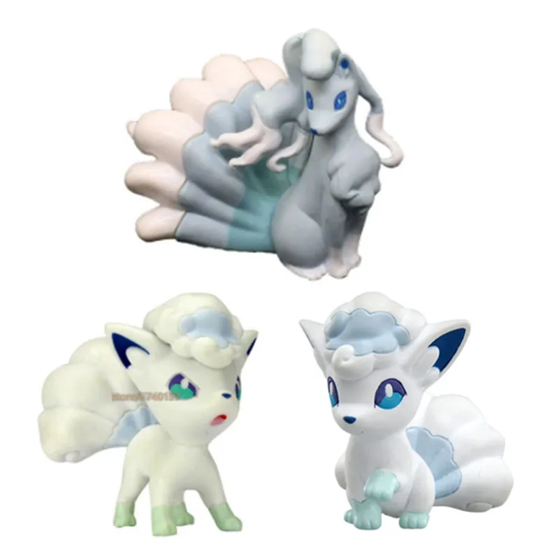 Аниме Фигурки 4 см алола вульпикс 5 3 нинэллес Покемоны экшн фигурки модель