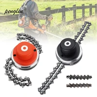 lawn mower chain grass trimmer head chain brushcutter for garden grass cutter tools spare parts for trimmer garden tools