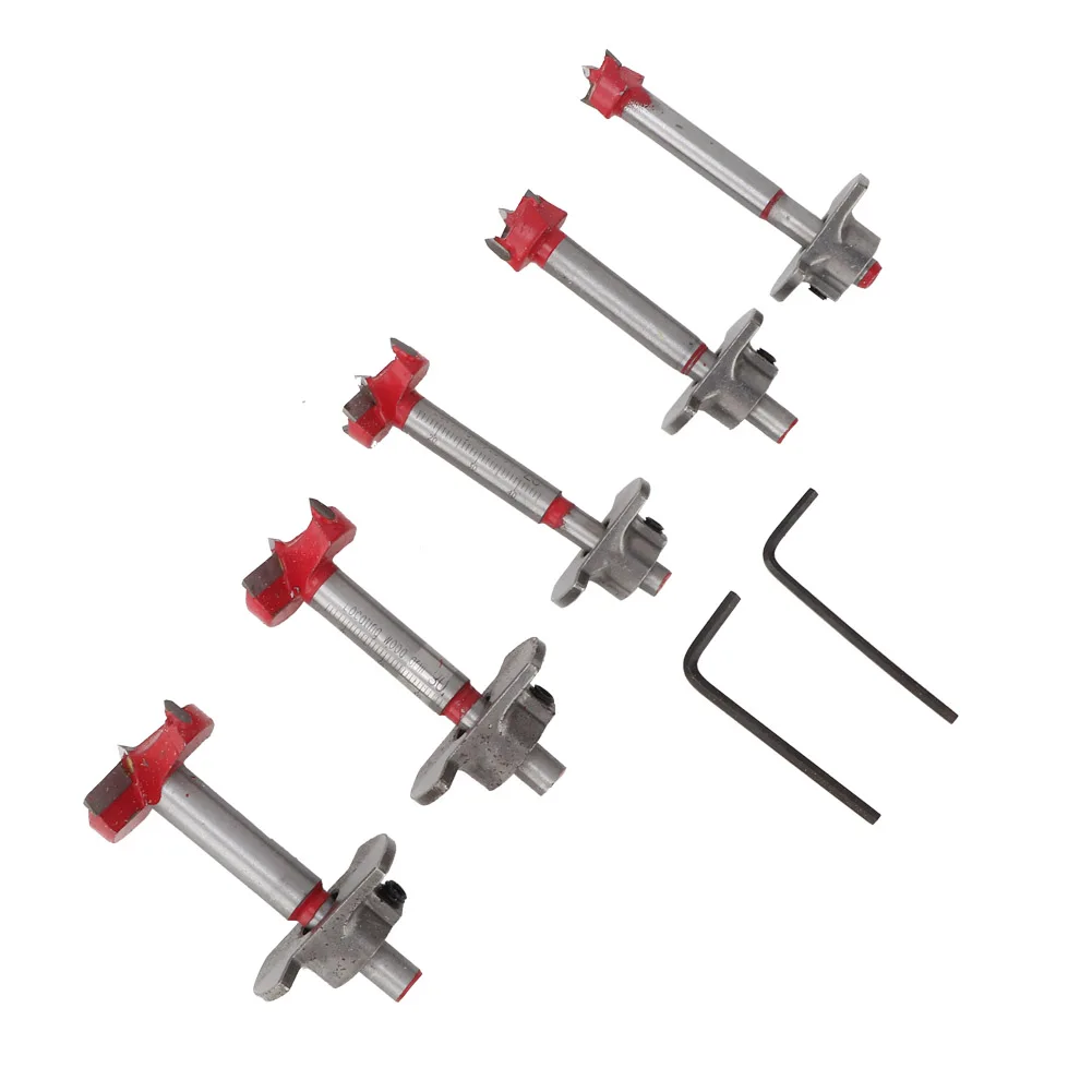 

5pcs Forstner Drill Bit Set Woodworking Hole Saw Wood Cutter 15/20/25/30/35mm