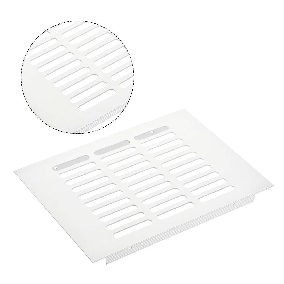 

uxcell Rectangle Shape Ventilation Grille Aluminum Alloy Air Vent 7.87" x 5.91" for Wardrobe Cupboards 3pcs