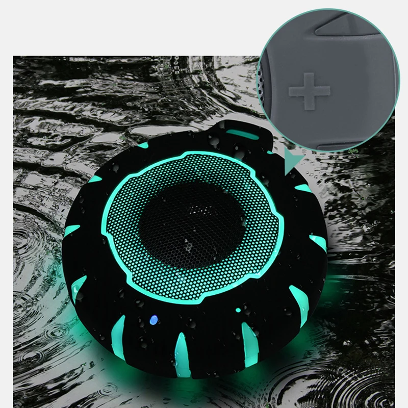

Bluetooth Speaker LED Light Up Wireless Bluetooth Speaker Small Portable Bluetooth Speaker Bass Waterproof Speaker