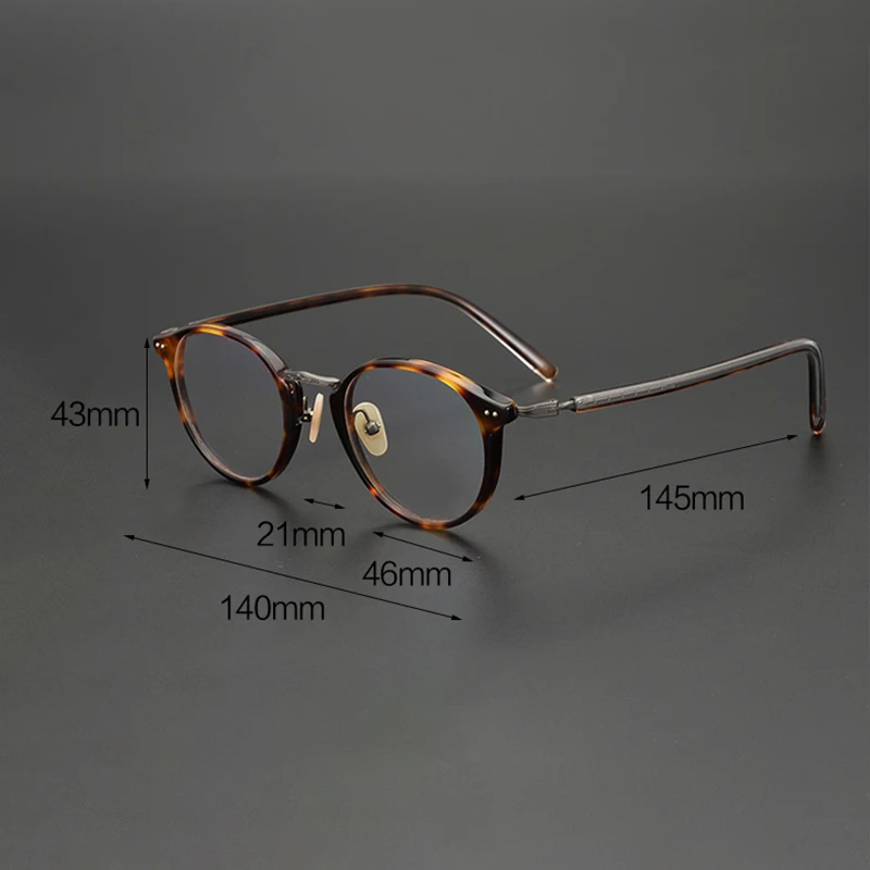 Zerosun овальная оправа для очков мужские очки Nerd титановые Брендовые унисекс