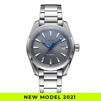 40mm new gray aqua 100m nh35a automatic watch fashion luxury mechanical wristwatch solid ss sapphire crystal