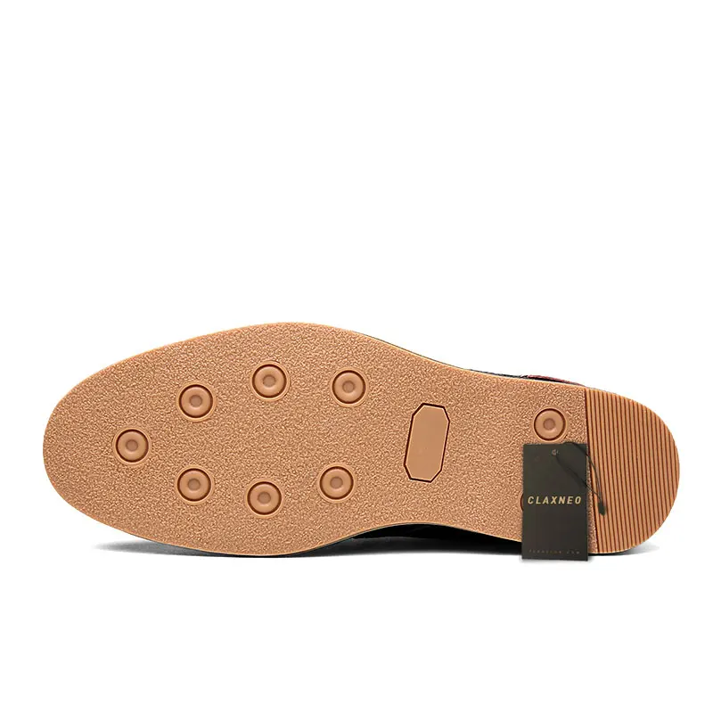 Мужские кожаные туфли CLAXNEO оксфорды прогулочная обувь Дерби большие размеры