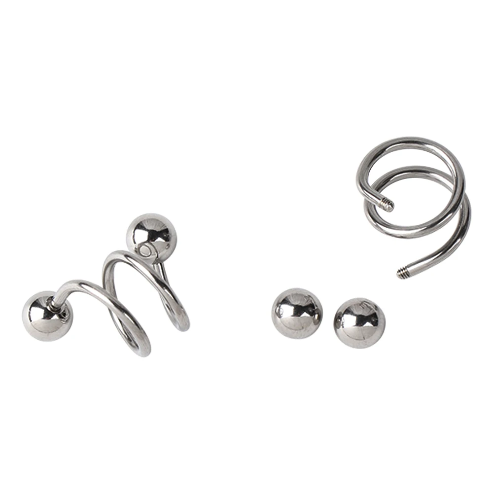 2 шт./лот простые 16 г шариковые стальные анодированные S двойные спиральные штанги