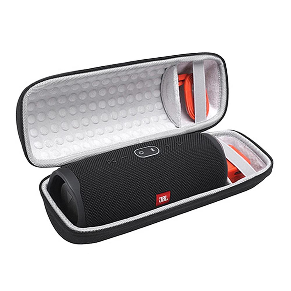 2 in 1 Hard EVA Carry Zipper Storage Box Bag+ Soft Silicone Cover Case For Charge 4 Bluetooth Speaker Bag for jbl charge 4 case
