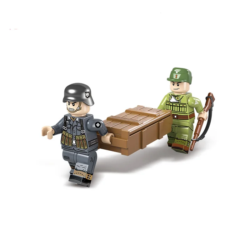 Новые военные фигурки аксессуары армейский пистолет коробка для оружия кирпичи