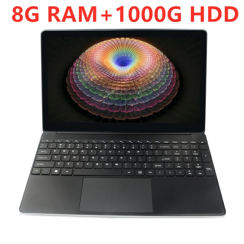 1 8G-1000G HDD 15,6 inch 8 Гб Оперативная Память 500 Гб/1000 ГБ/2 ТБ HDD Intel 4 ядра Процессор 1920X1080P FHD Wi-Fi Офис Дом школа ноутбук Win10 Тетрадь компьютер - Цвет: 1 8G-1000G HDD