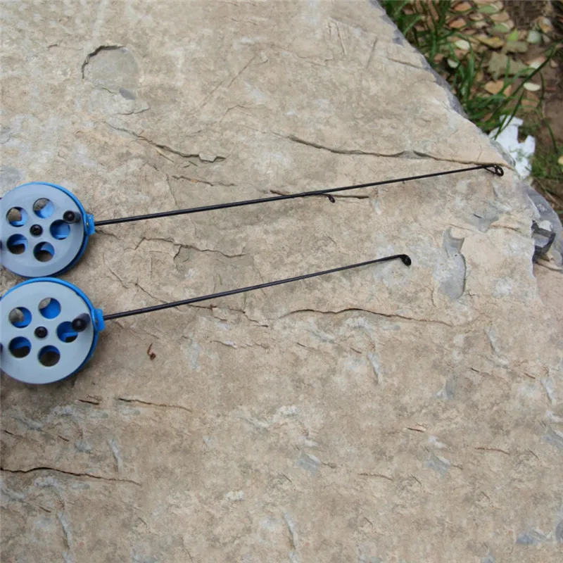 Зимняя легкая пластиковая мини-удочка для подледной рыбалки с катушкой