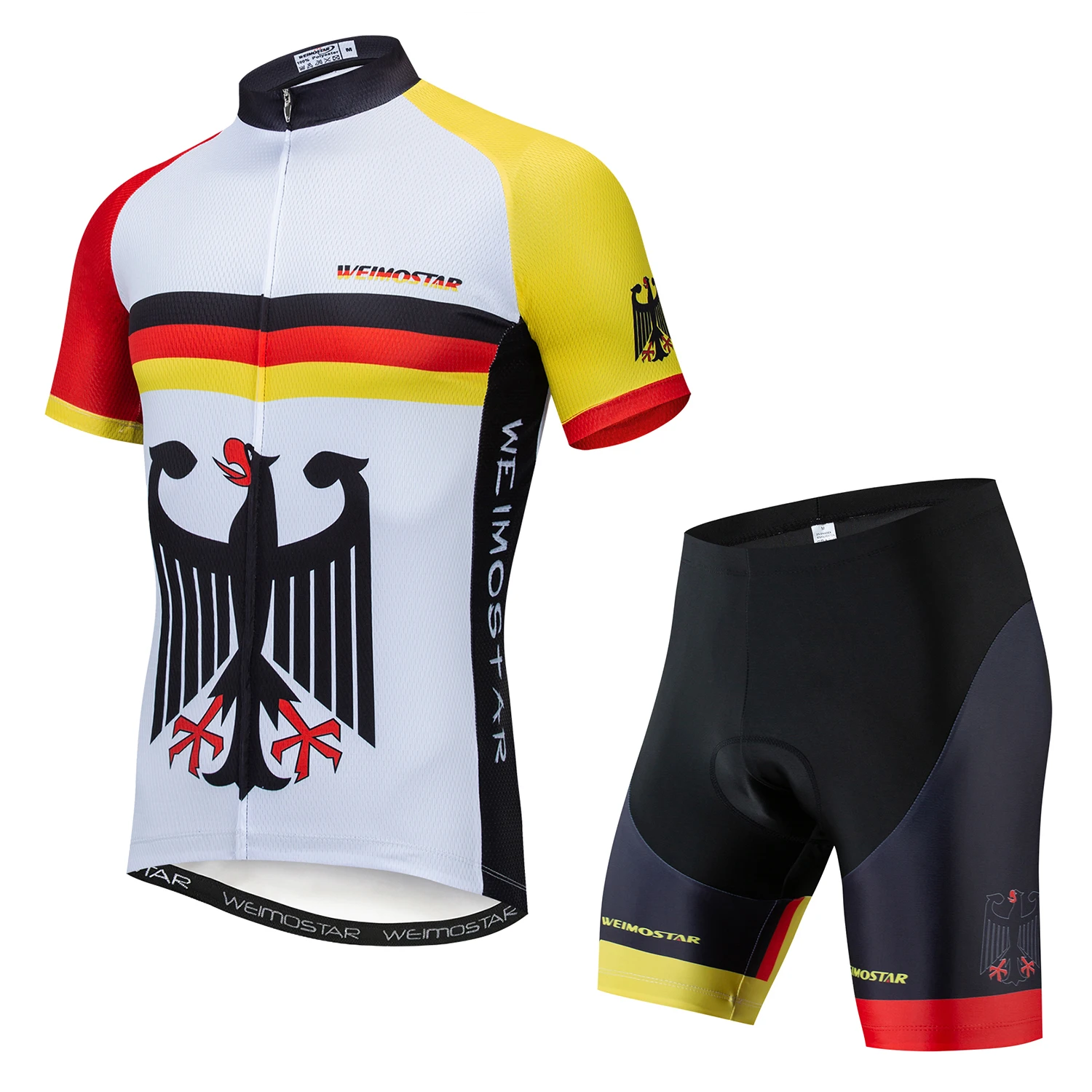 2019 männer Radfahren Jersey Sommer Kurzarm Set Maillot shorts Fahrrad Kleidung uniform Sportwear Hemd Kleidung Anzug Deutsch
