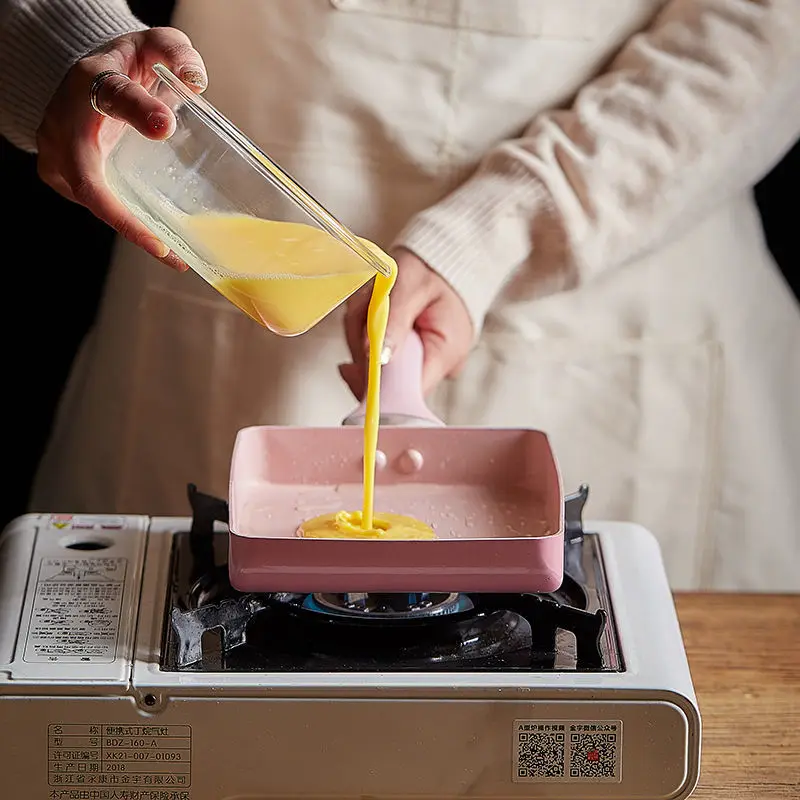 Сковорода в японском стиле Yuzi кастрюля для приготовления яиц толстая сжигания