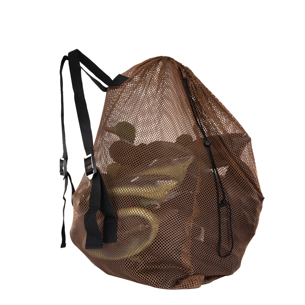 Гусиная быстросохнущая уличная сетка на шнурке большой емкости из полиэстера