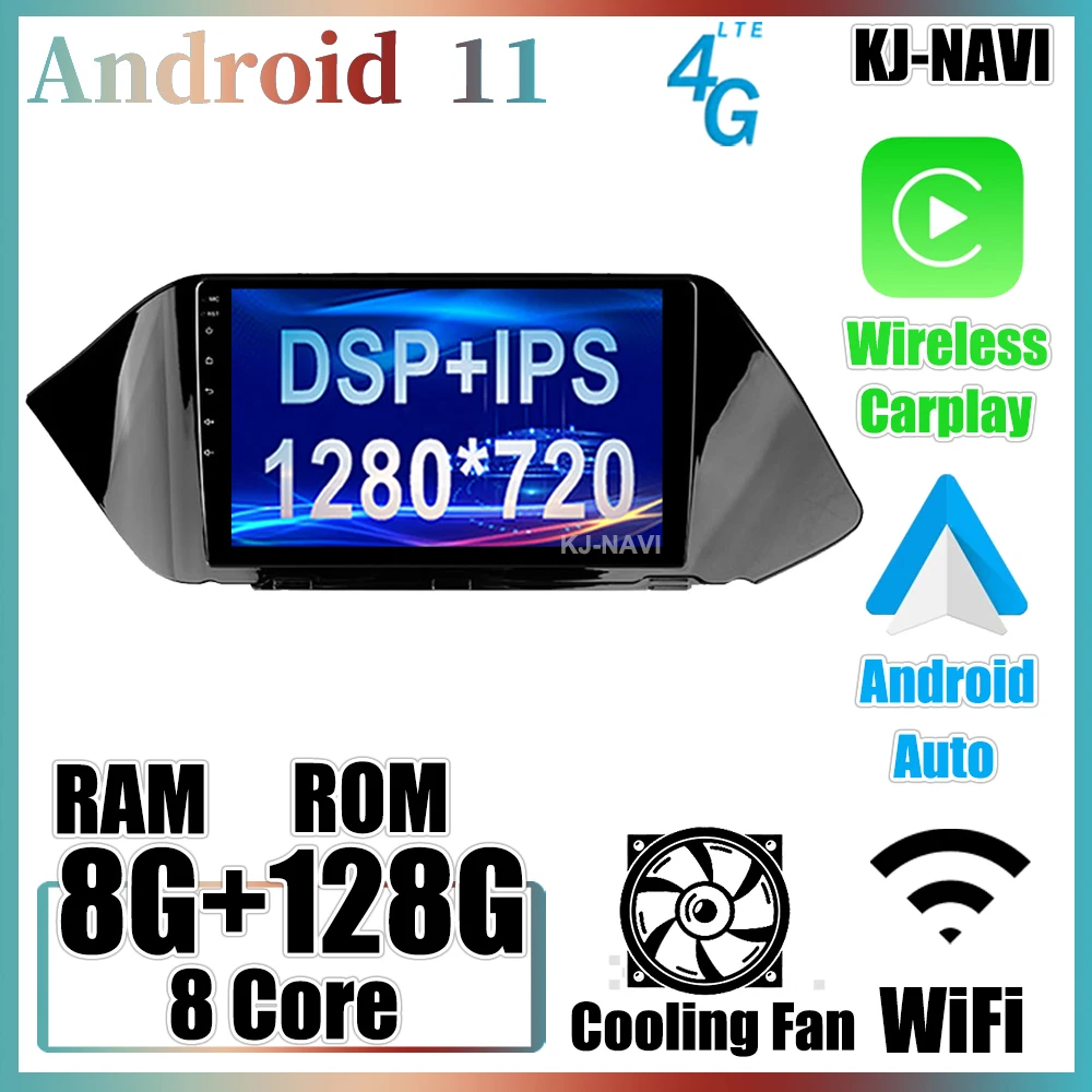 

4G WIFI 10,1 дюймов для Hyundai Sonata DN8 2019 2020 IPS DSP Android 11 Автомобильный плеер мультимедийная навигация Радио Видео GPS Bluetooth