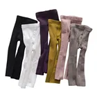 Леггинсы детские, хлопковые, однотонные, зимние, теплые, 2021