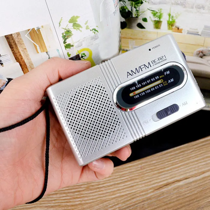 Портативный AM/FM мини-радио с телескопической двойная антенна канал приемник динамик VDX99