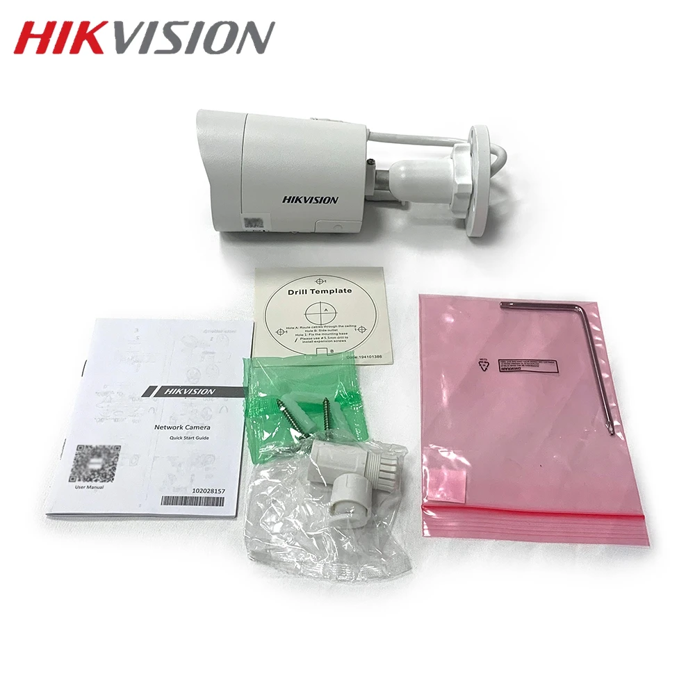 

HIKVISION DS-2CD2047G2-LU/SL Встроенная двухканальная IP-камера 4 Мп IR Mini Bullet ColorVu Strobe светильник и звукоПредупреждение