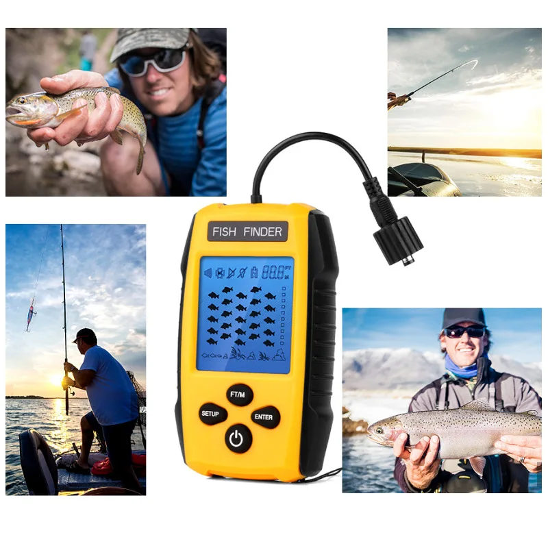 Рыбоискатель TL88 проводной рыбоискатель 0 6 100 м глубина ультразвуковой датчик