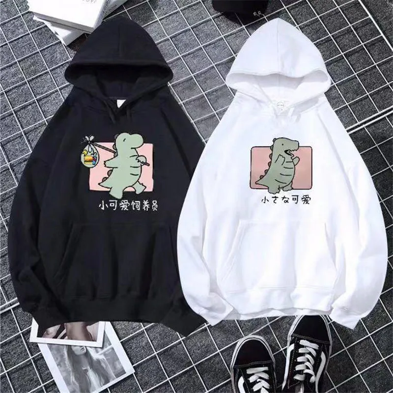 2019 новый милый осень зима плюс бархат женские свитшоты Харадзюку с принтом