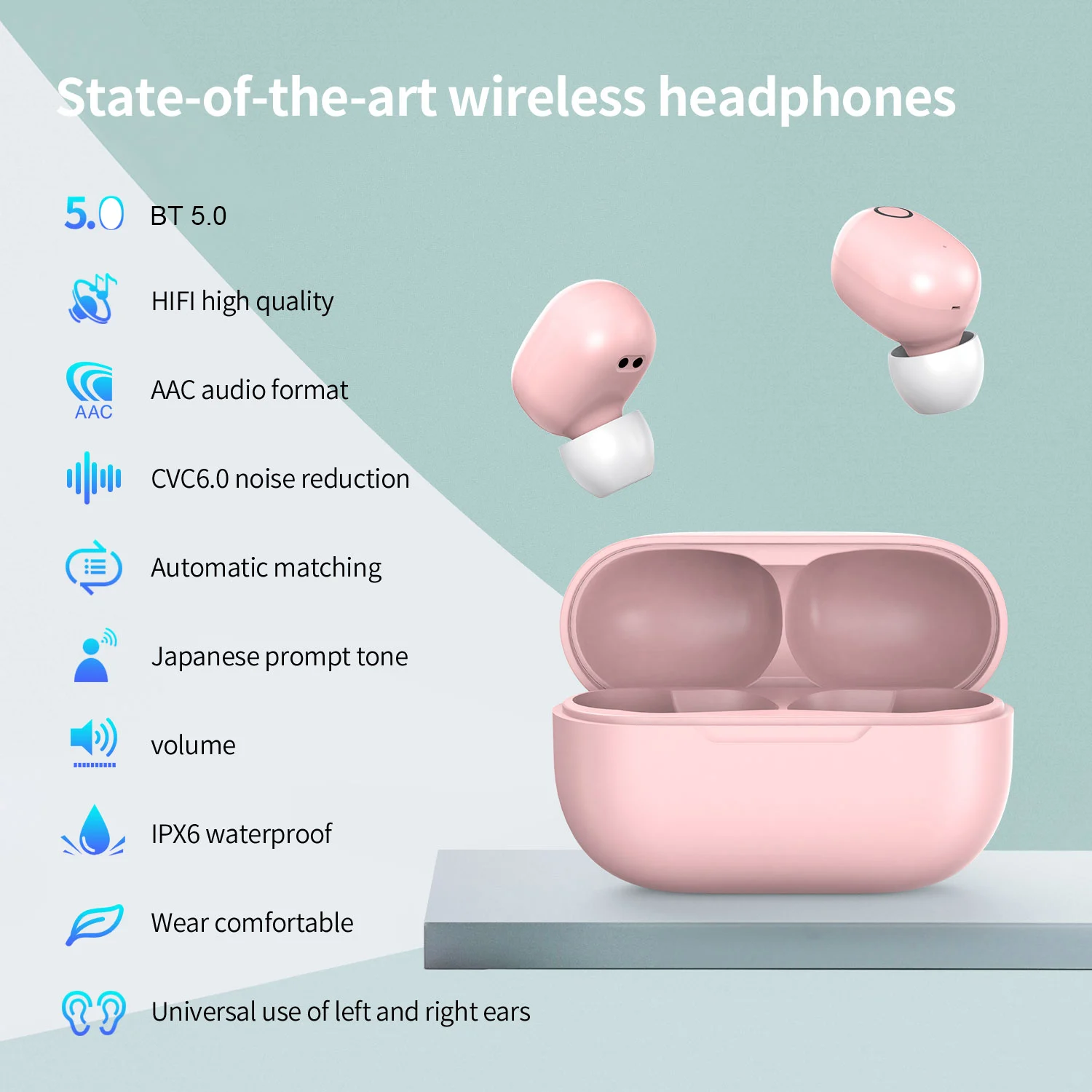Настоящие Беспроводные Bluetooth 5 0 наушники вкладыши беспроводные IPX6