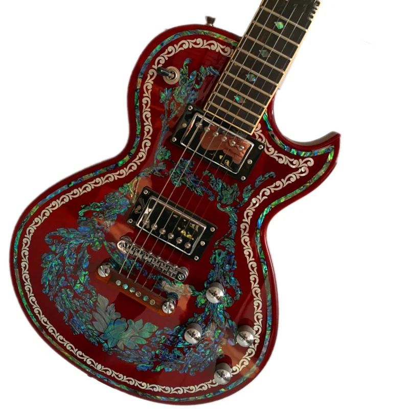 Сделано в Китае Профессиональная Гитара технология shell carving электрогитара может