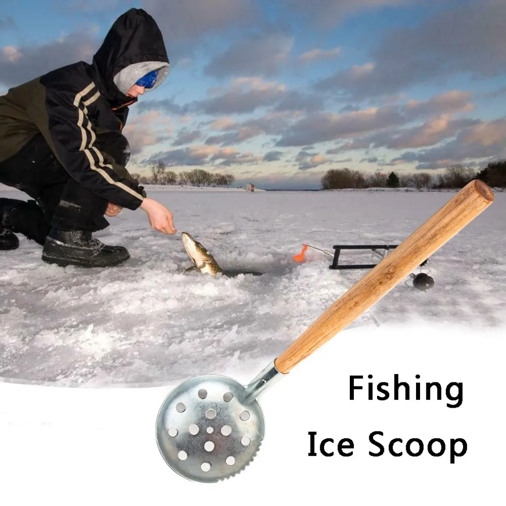 Ice Scoop Skimmer Deluxe Совок с деревянной ручкой украшения продажа аксессуаров