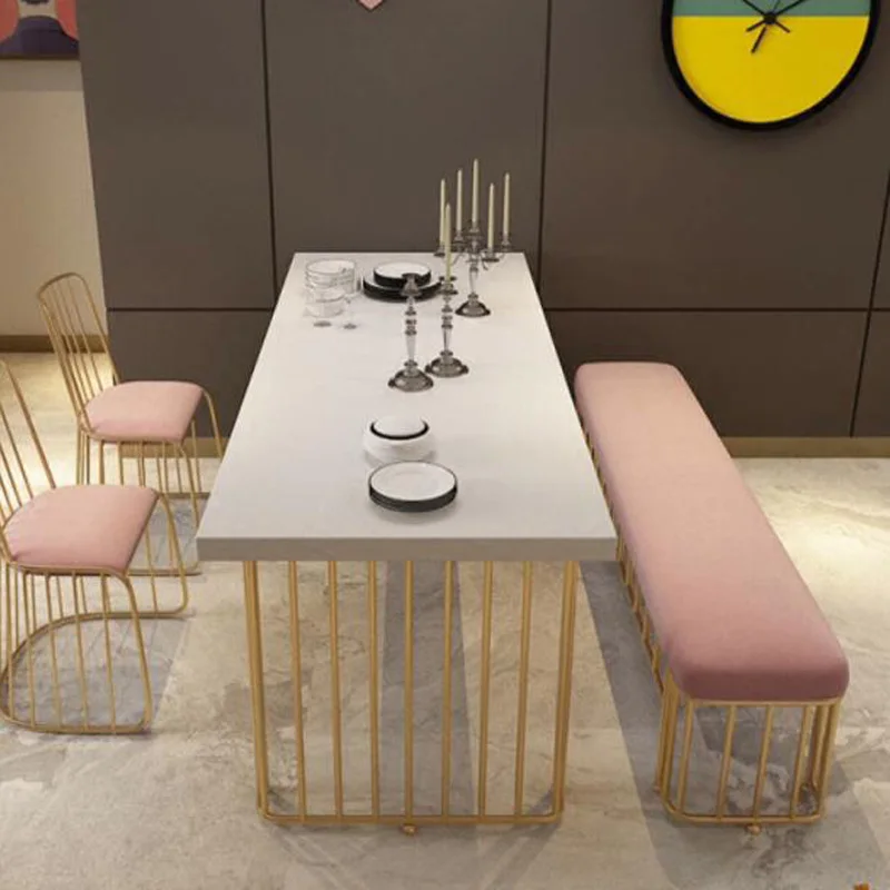 Европейский железный стол из цельной древесины золотой журнальный столик для